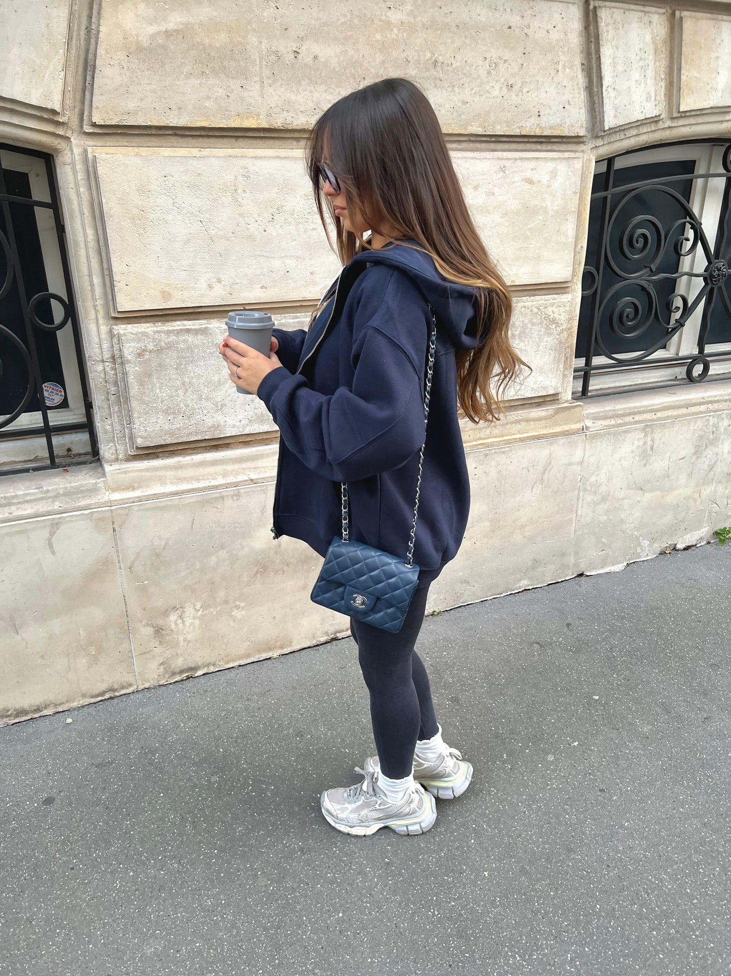 Sweat zippé oversize