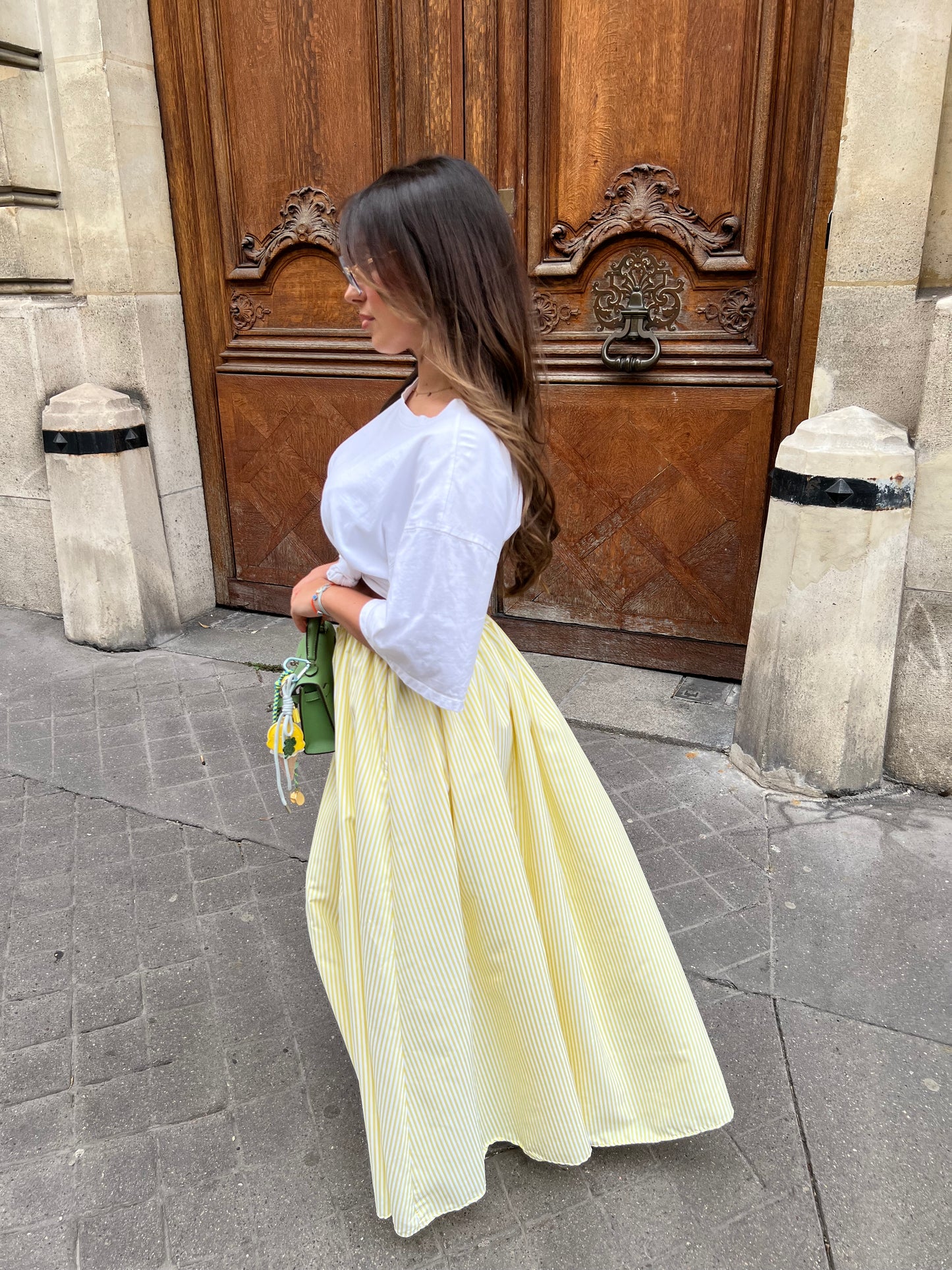 Jupe longue rayée