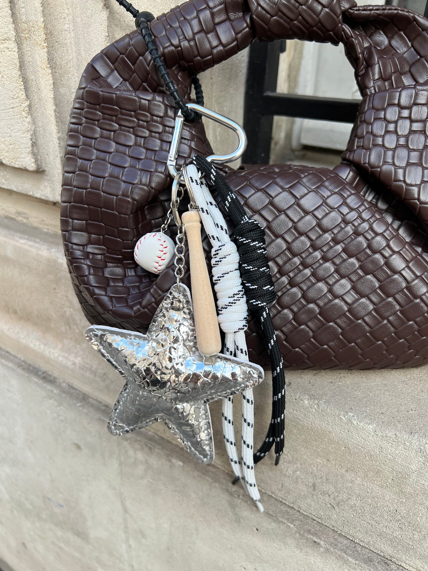 Bijou de sac étoile argenté