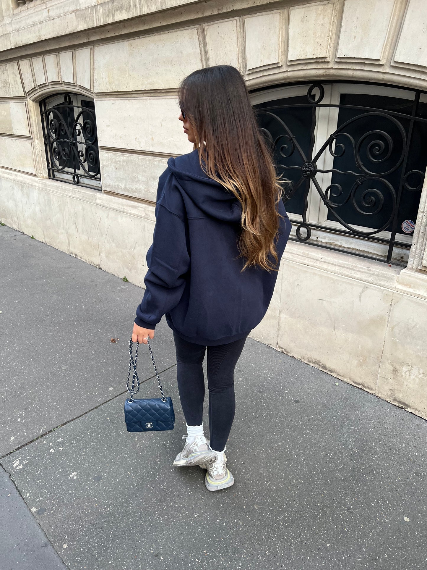 Sweat zippé oversize