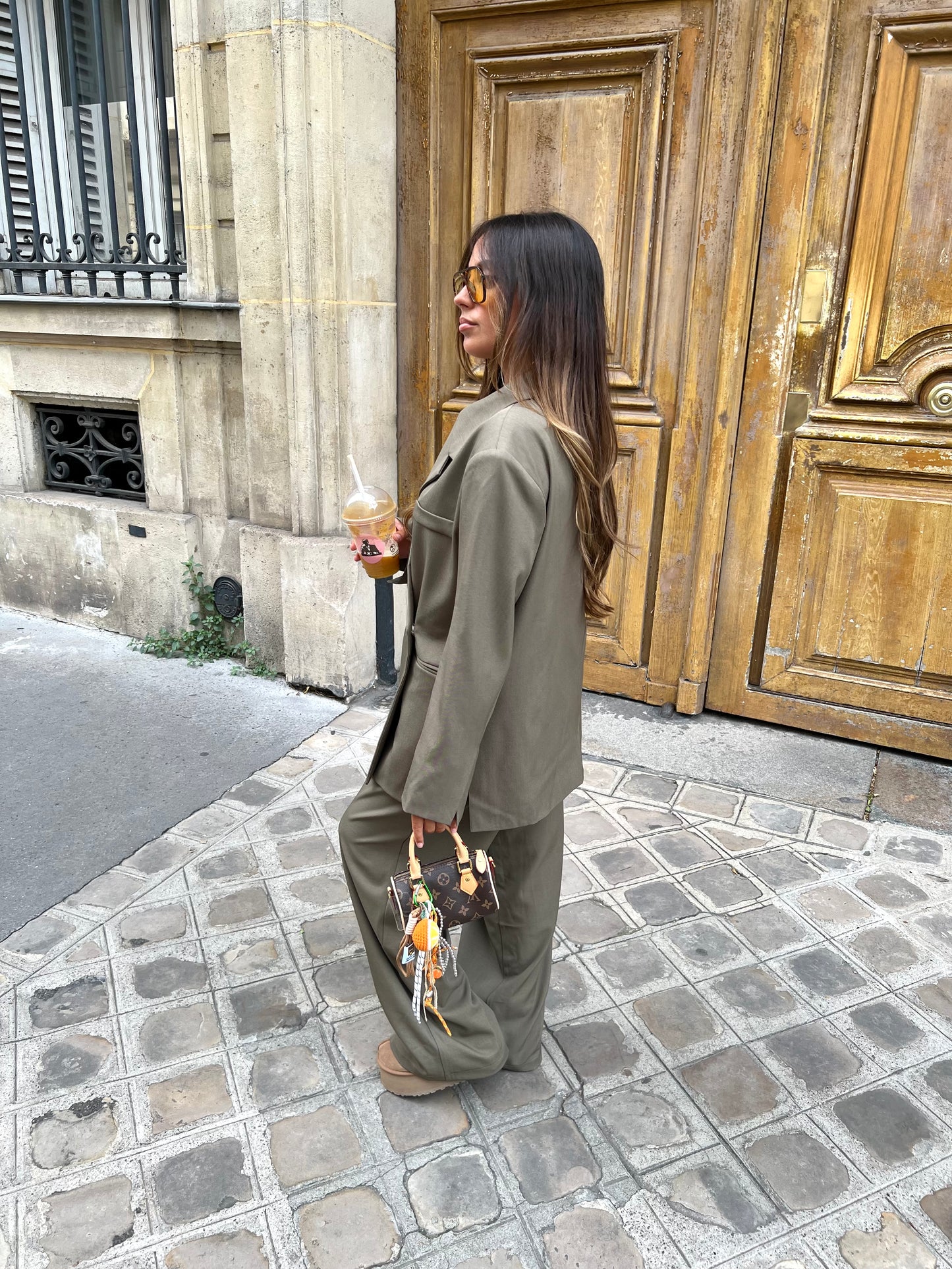 Ensemble blazer kaki