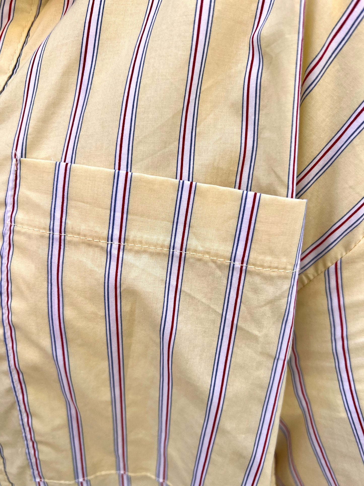 Chemise rayée jaune