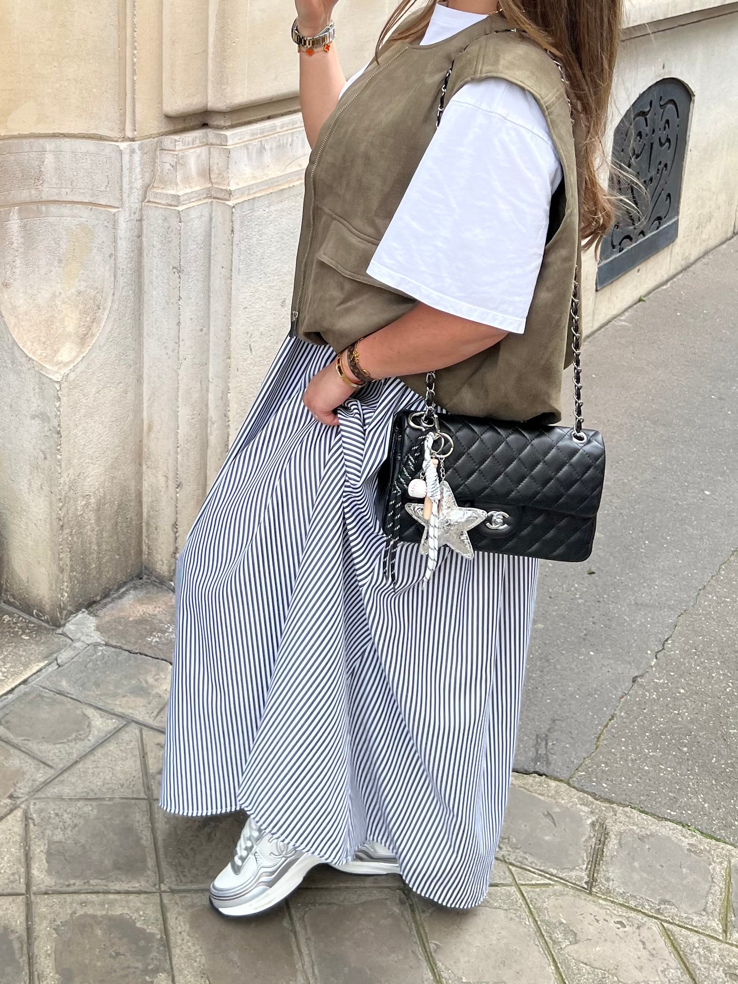 Jupe longue rayée
