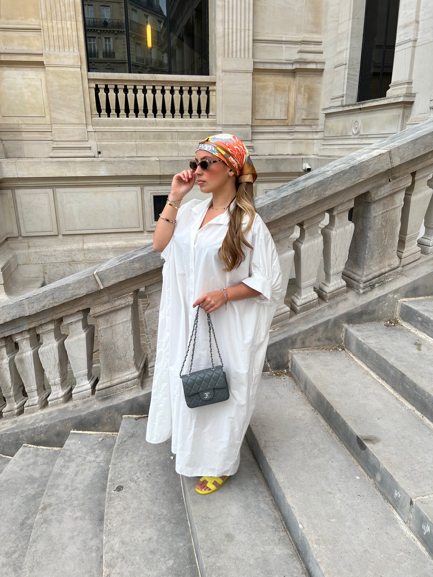 Robe longue blanche
