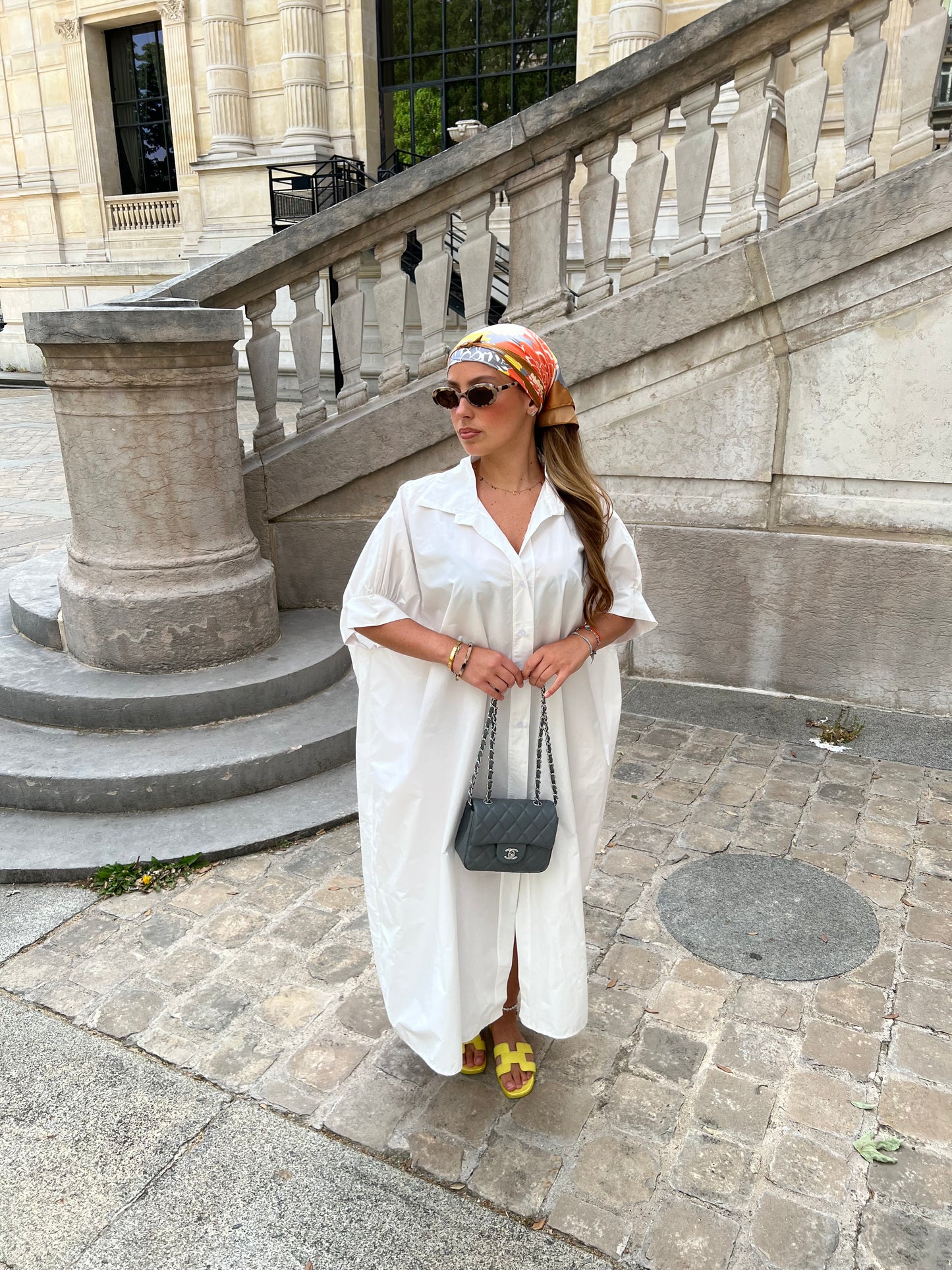 Robe longue blanche