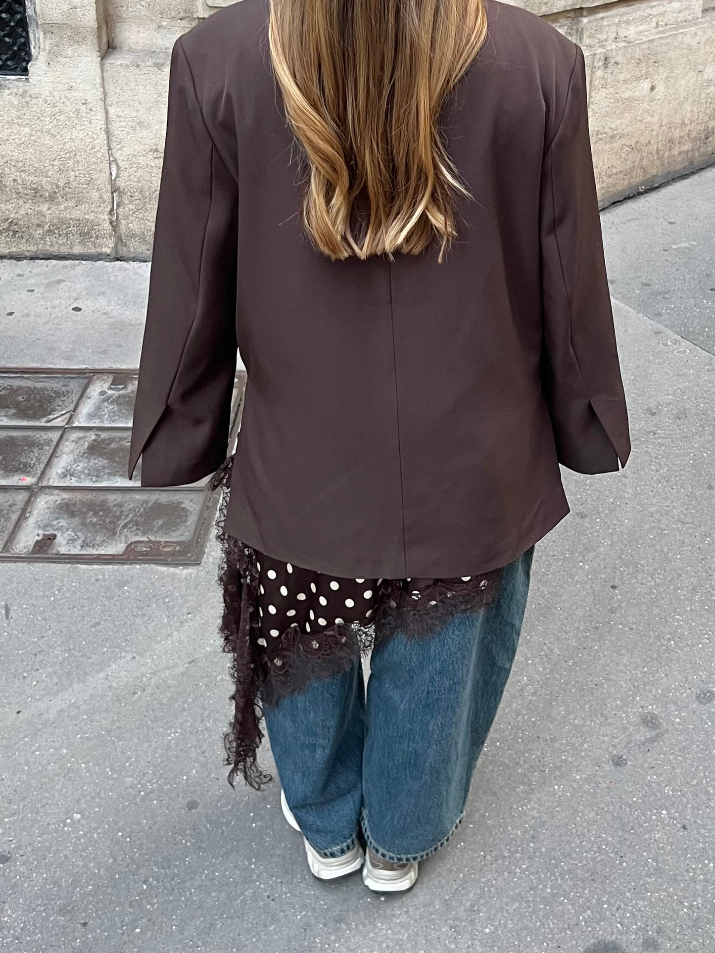 Blazer croisé chocolat