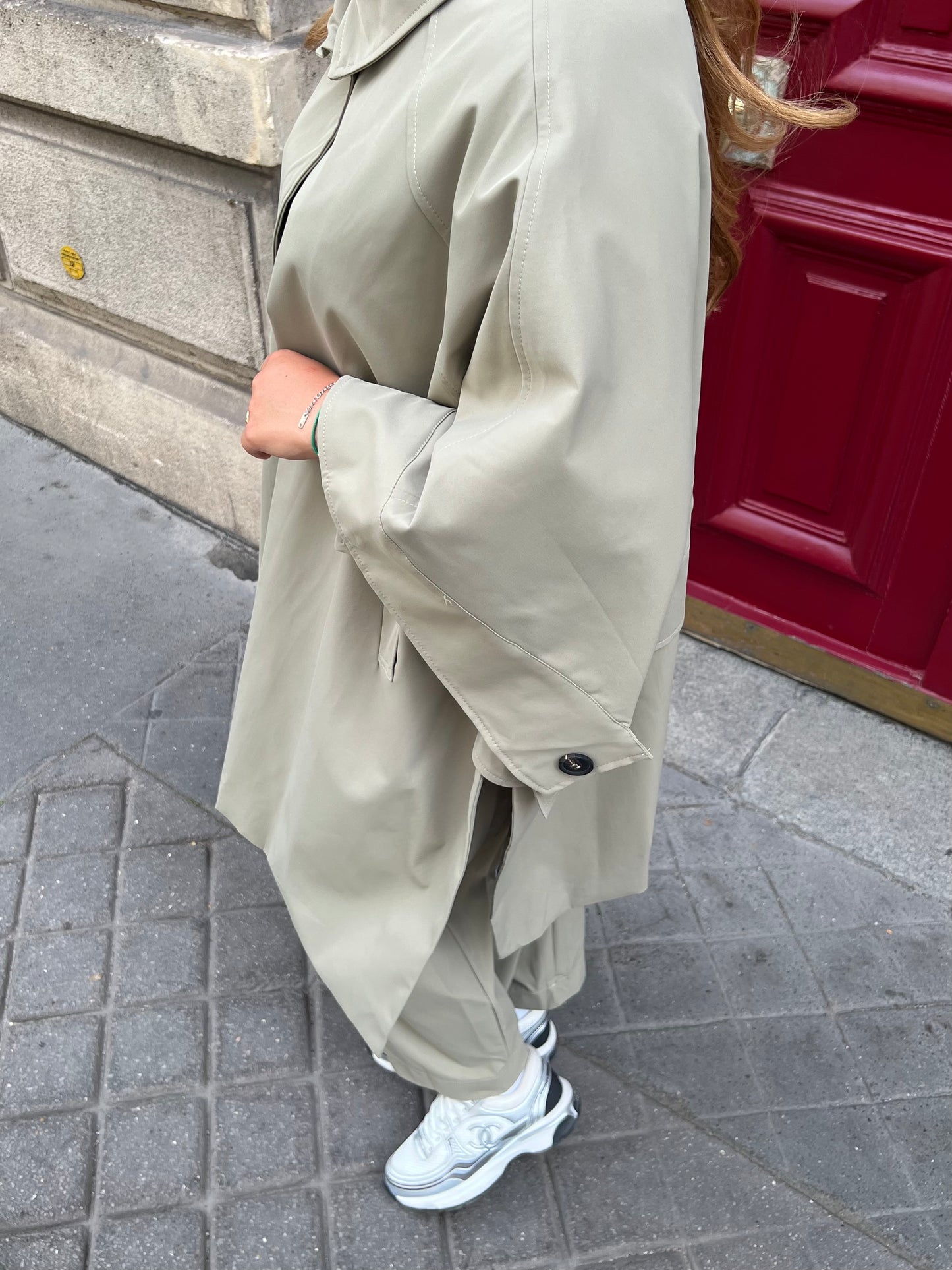 Cape oversize tilleul