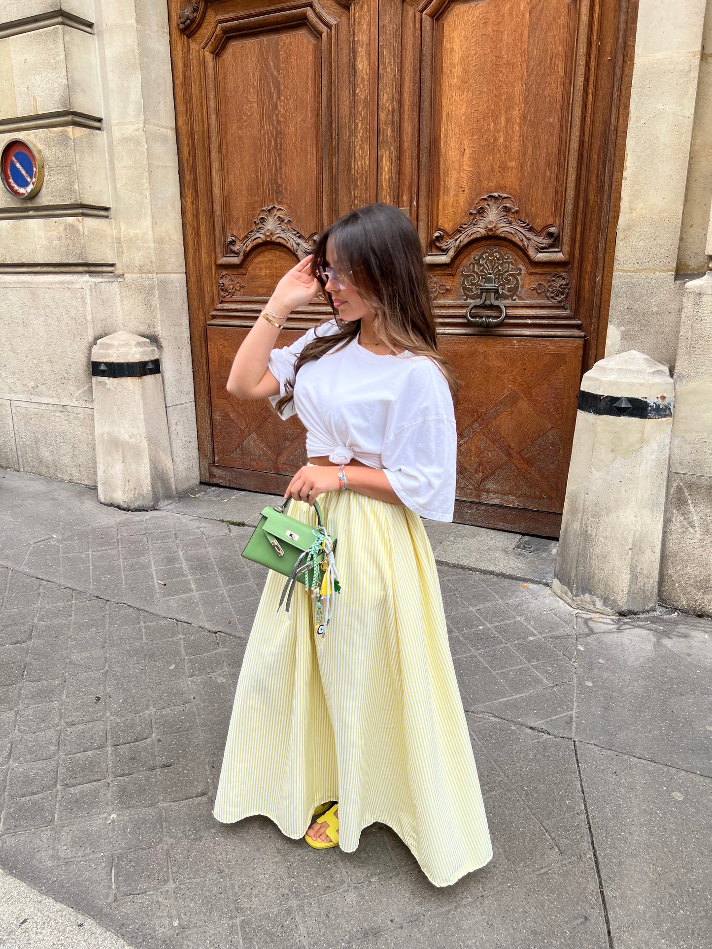 Jupe longue rayée