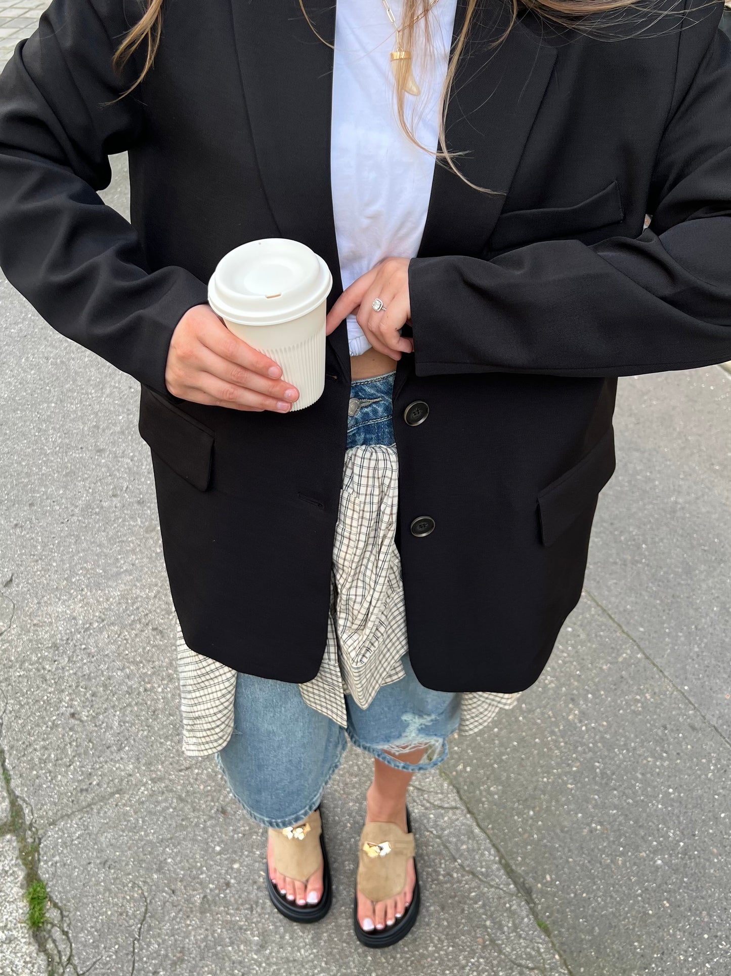 Blazer oversize croisé