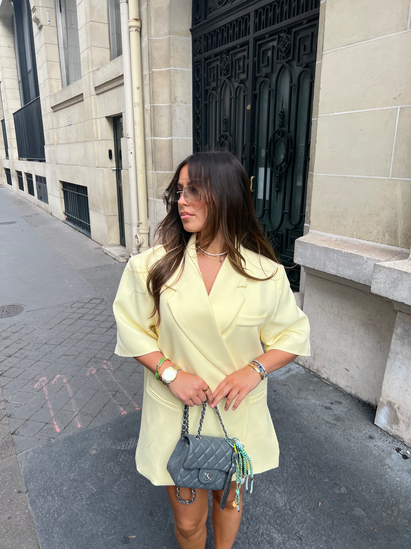 Blazer manches courtes
