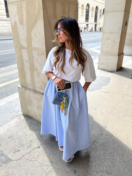 Jupe longue rayée