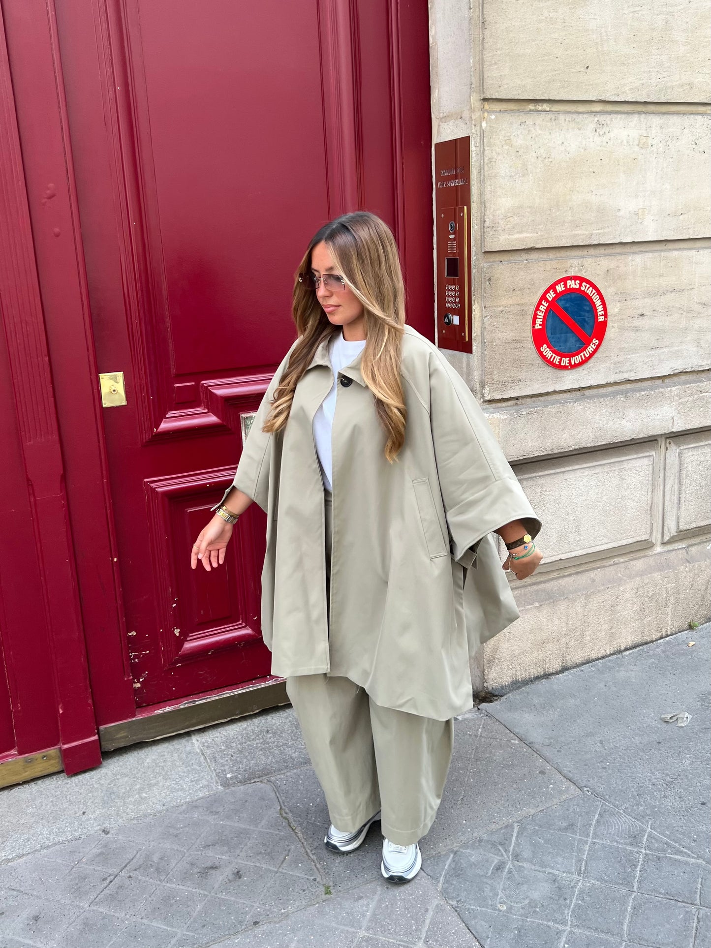 Cape oversize tilleul