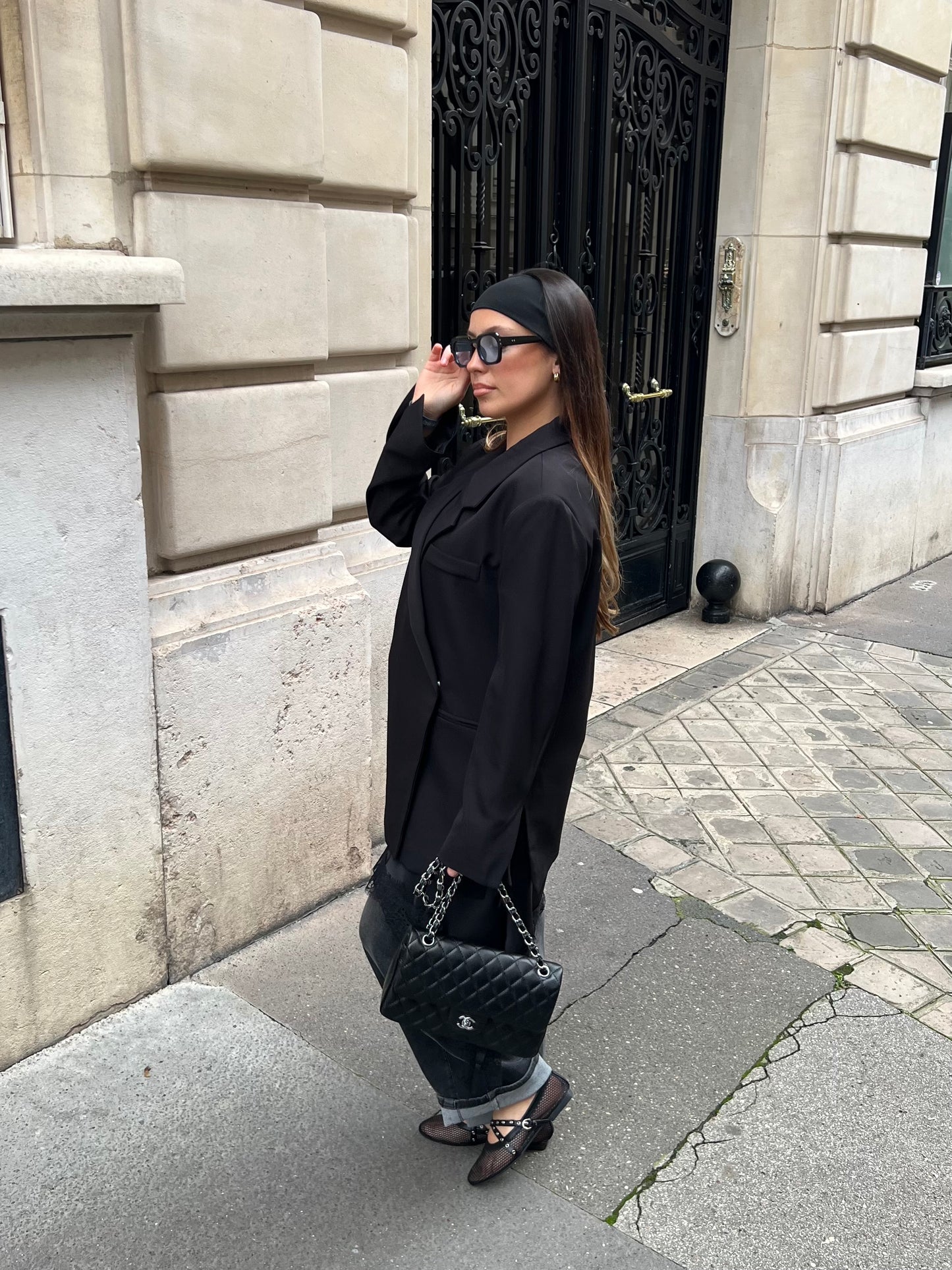 Blazer croisé noir