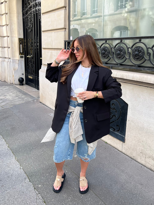 Blazer oversize croisé