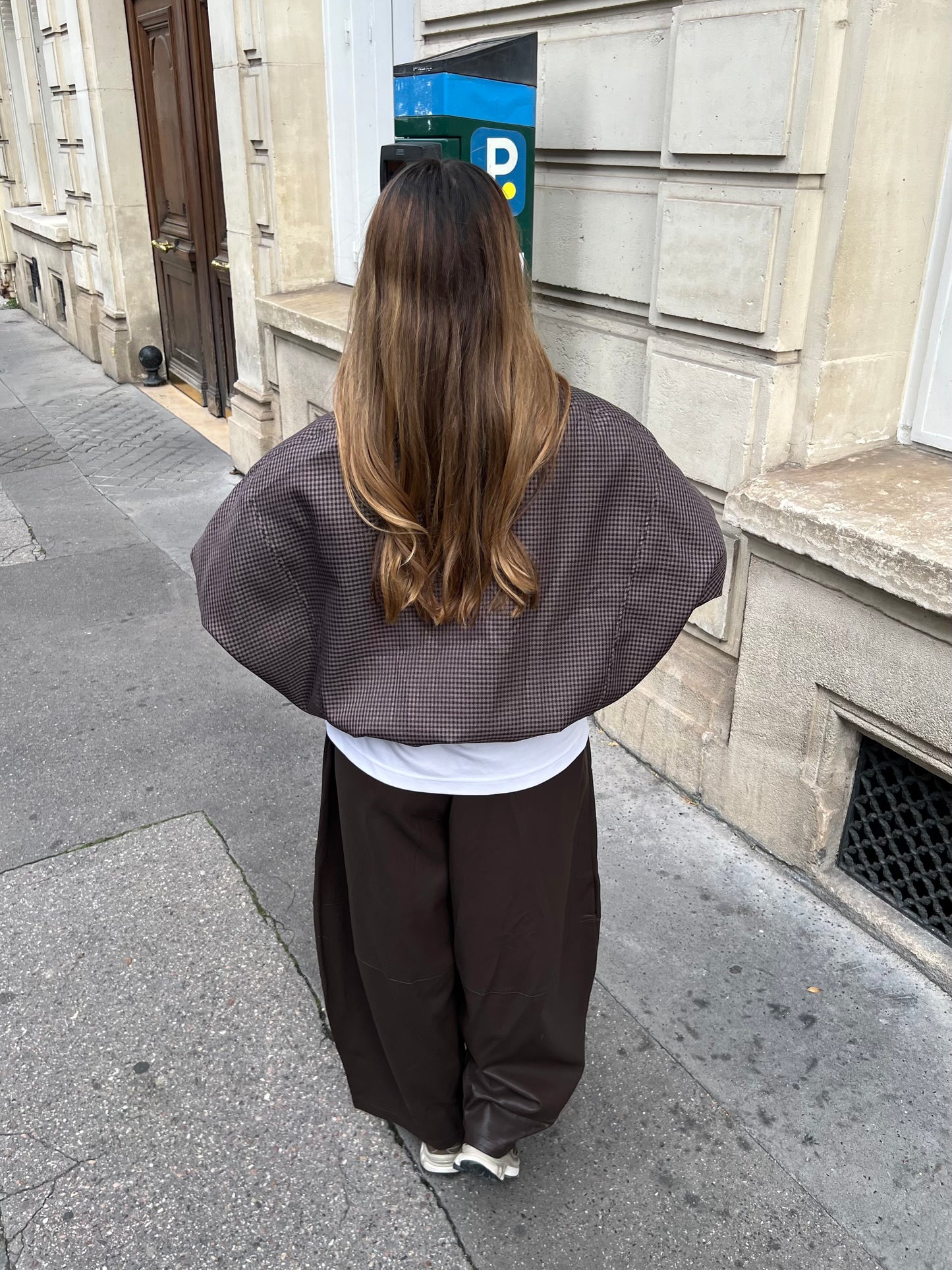 Veste à carreaux mia