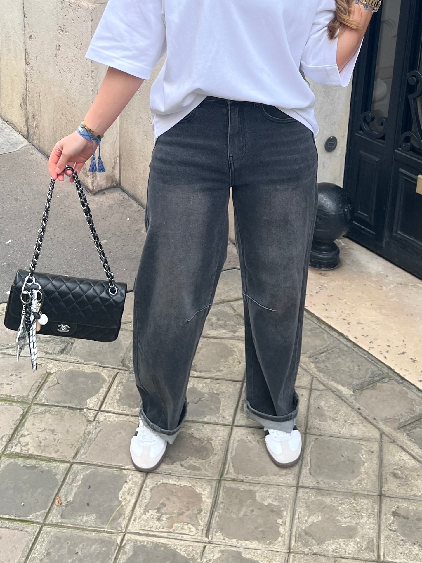 Jean baggy noir