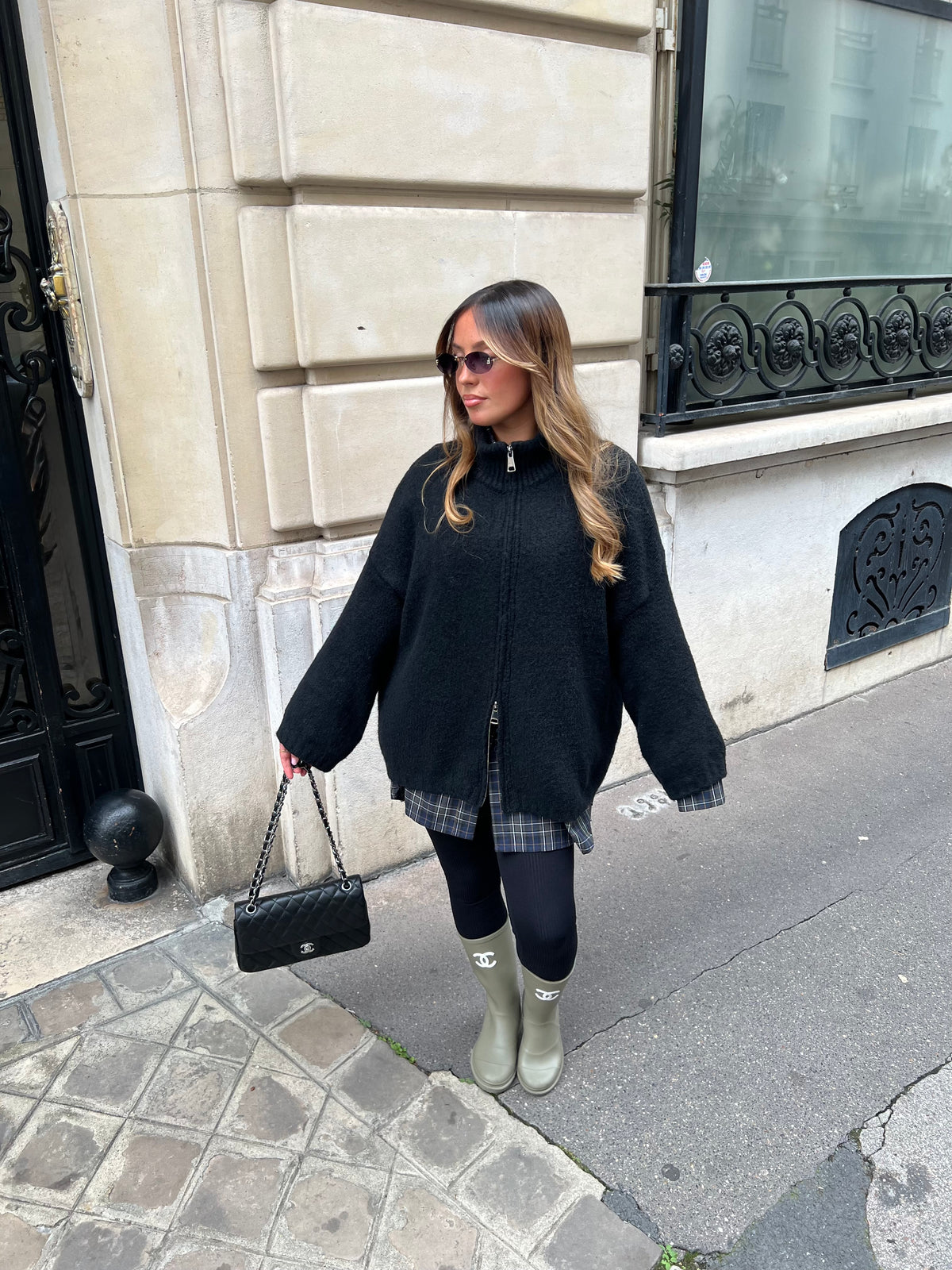 Gilet zip noir