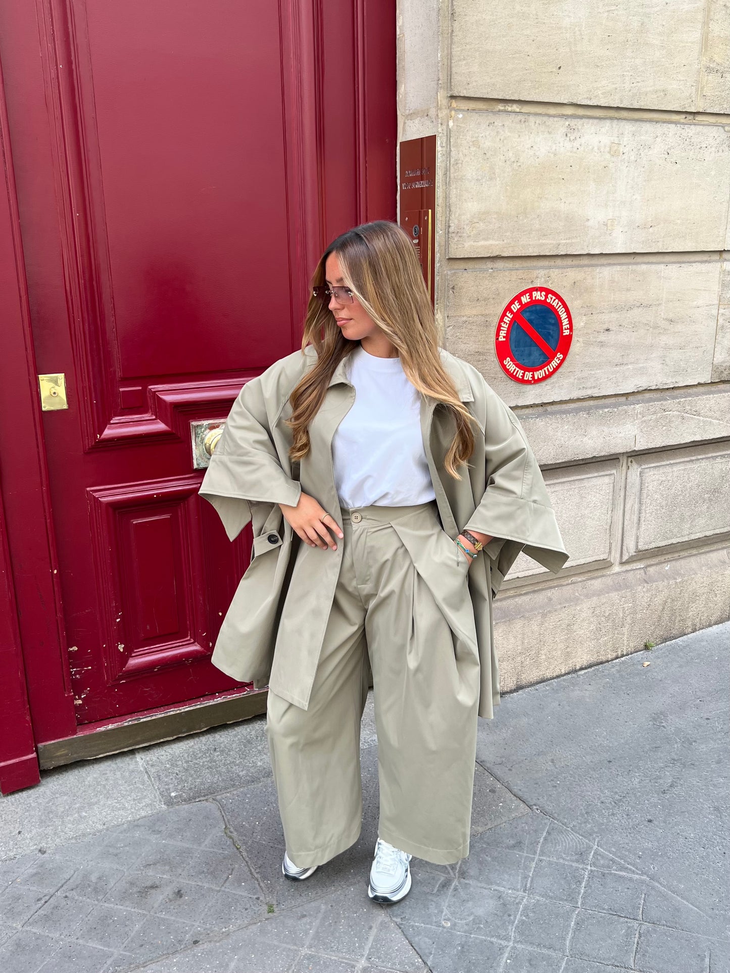 Cape oversize tilleul