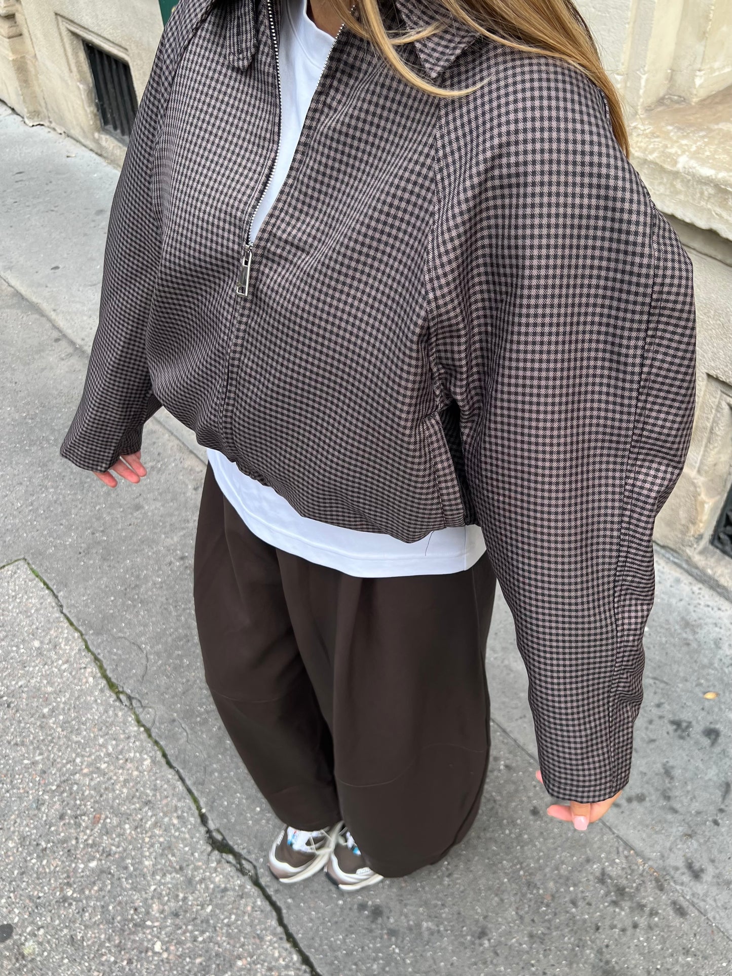 Veste à carreaux mia