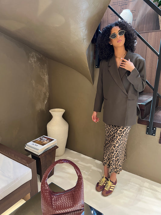 Blazer croisé chocolat