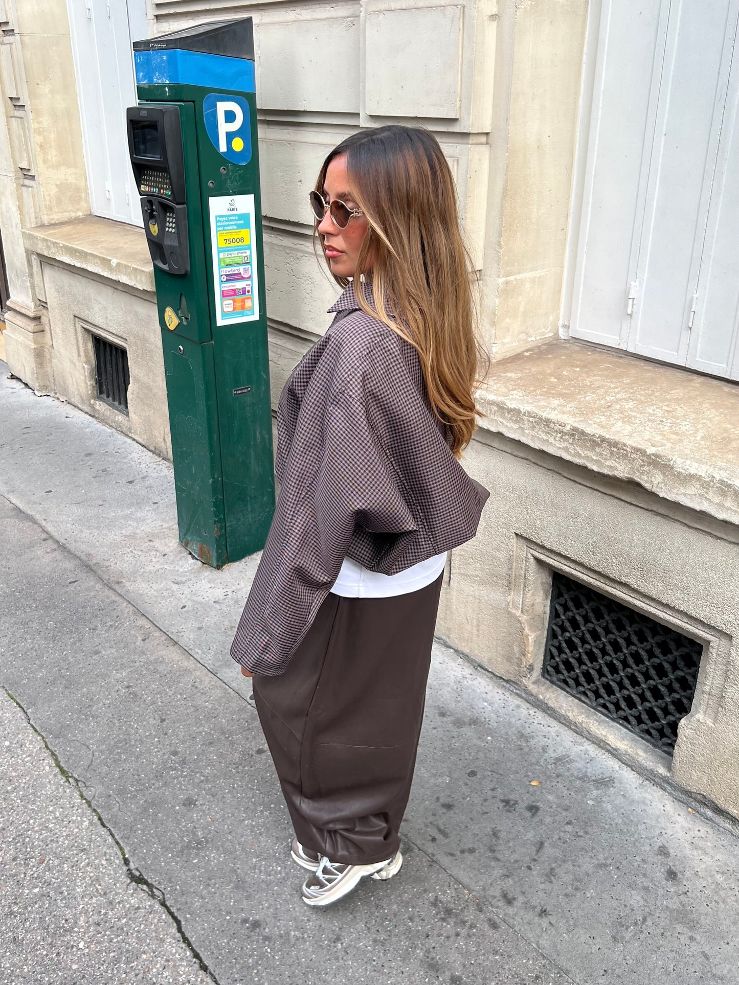 Veste à carreaux mia