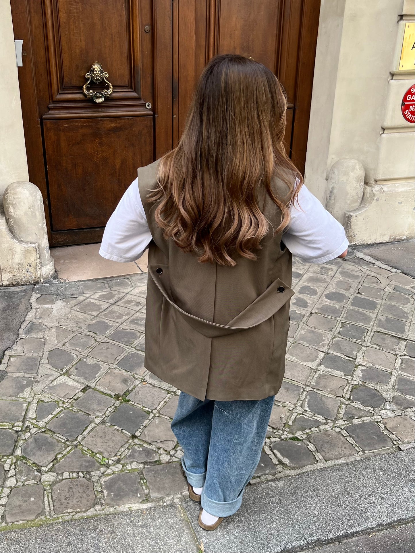 Veste sans manches kaki