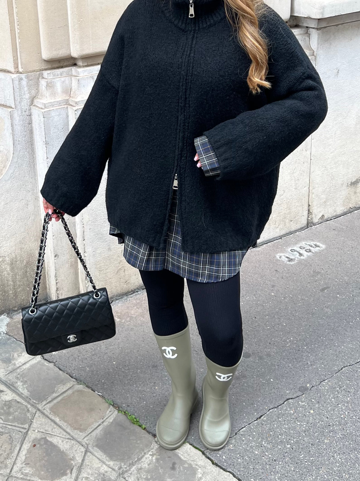 Gilet zip noir
