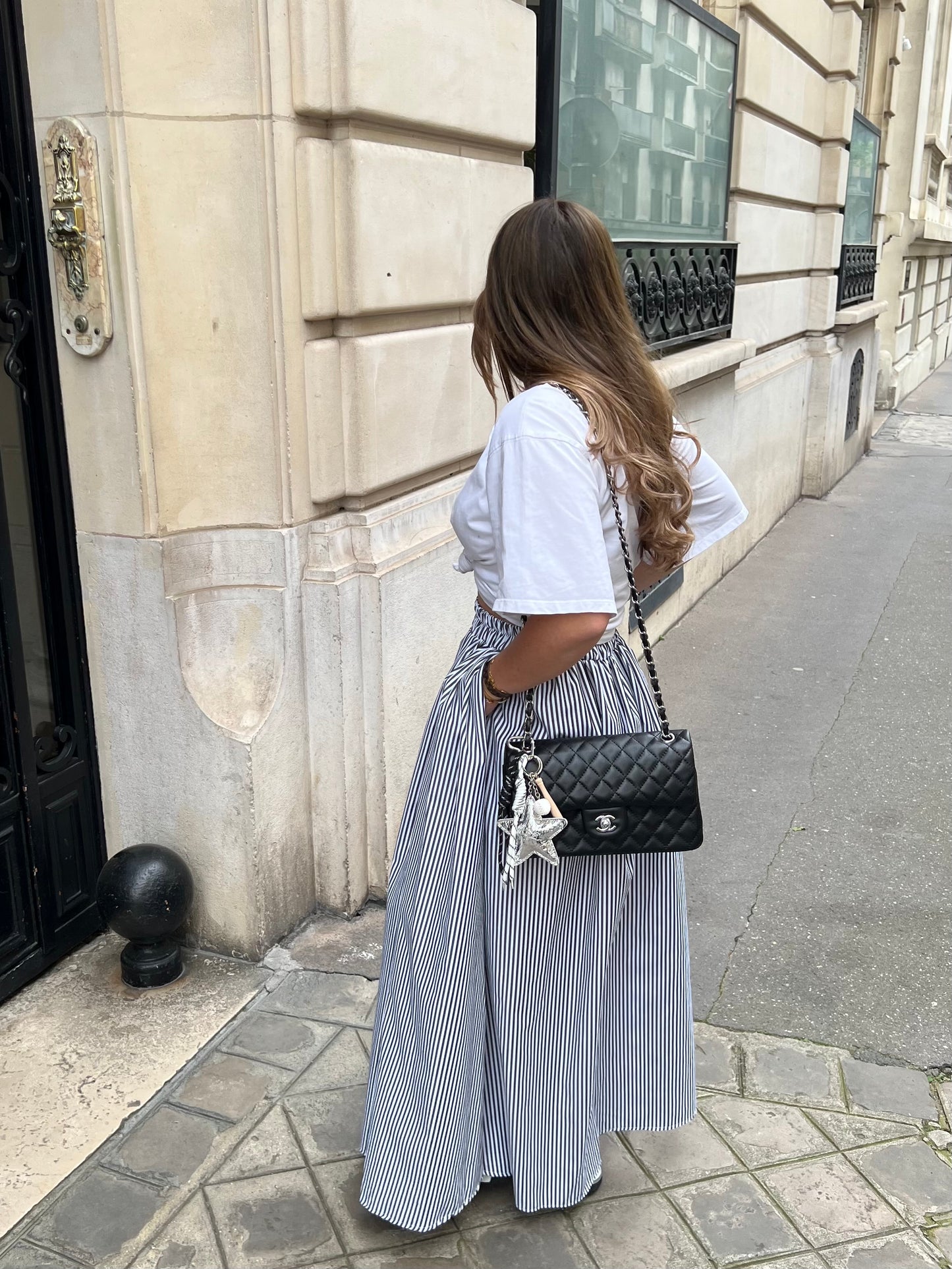 Jupe longue rayée
