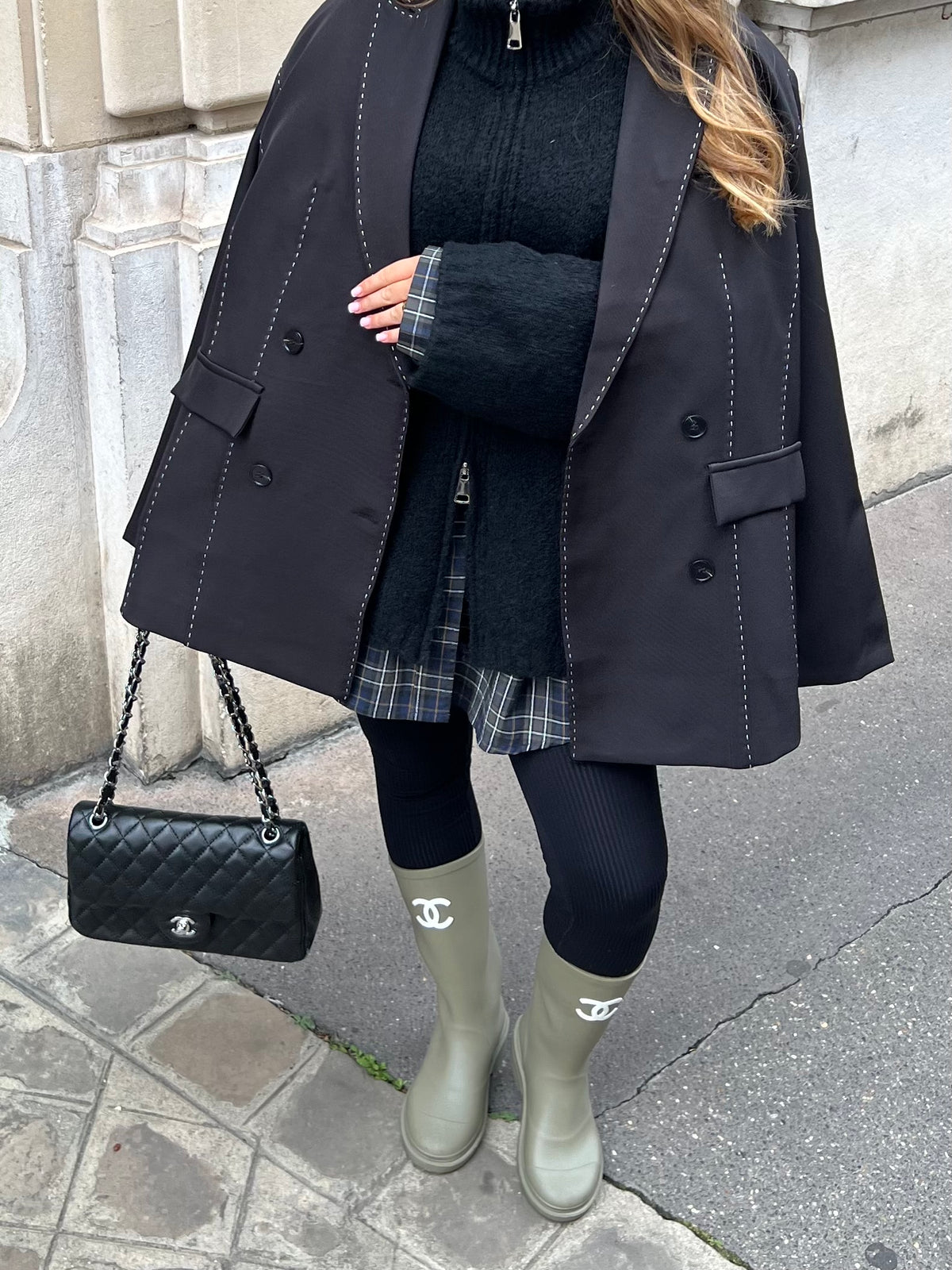 Gilet zip noir