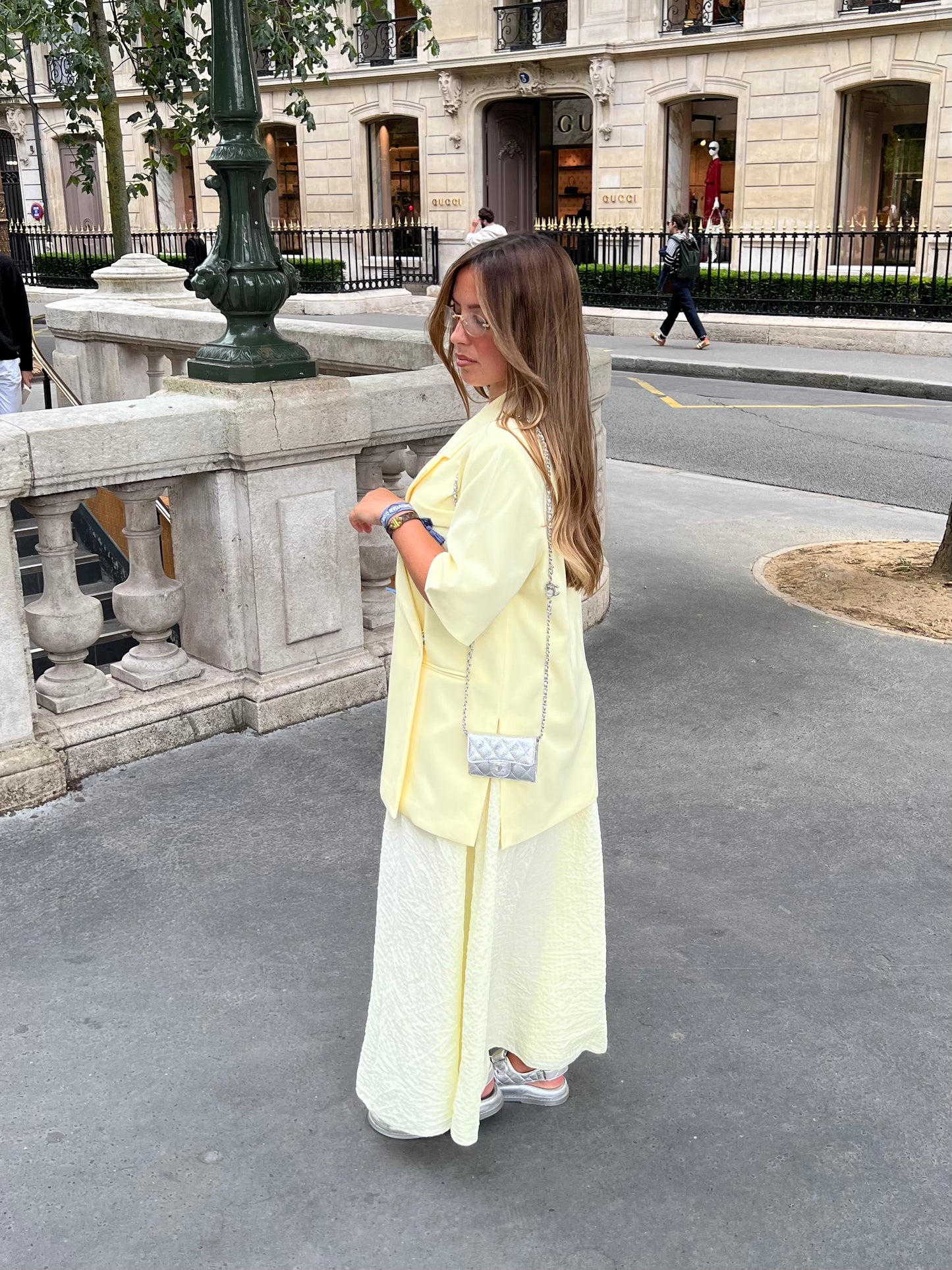 Jupe vichy jaune