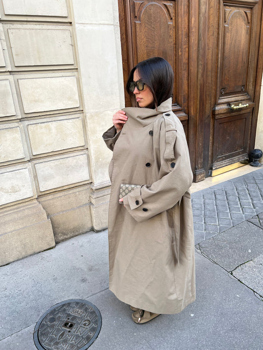 Trench oversize beige