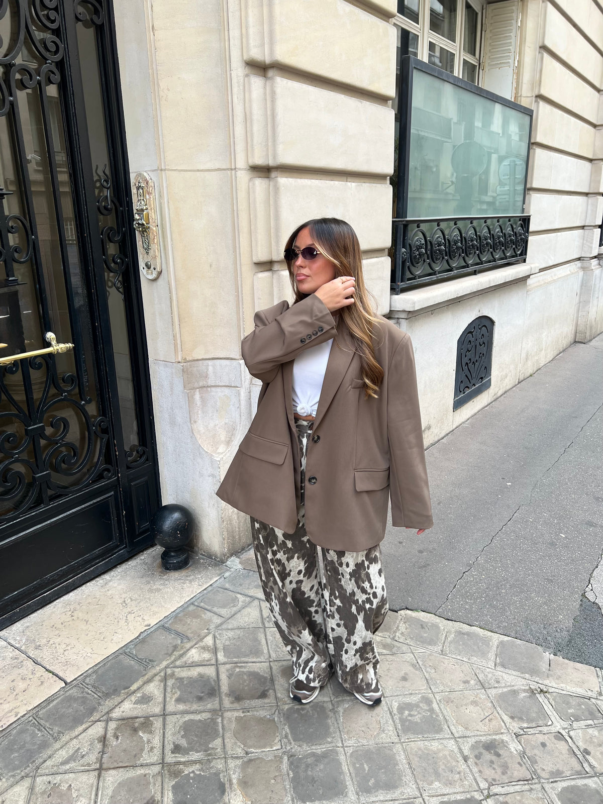 Blazer oversize taupe