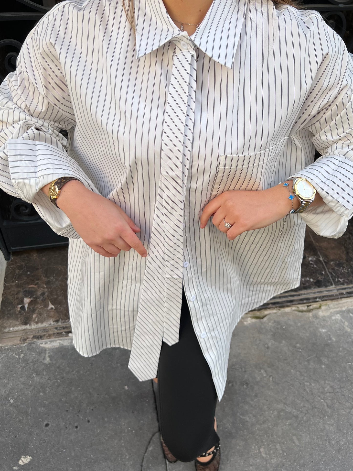 Chemise double cravate