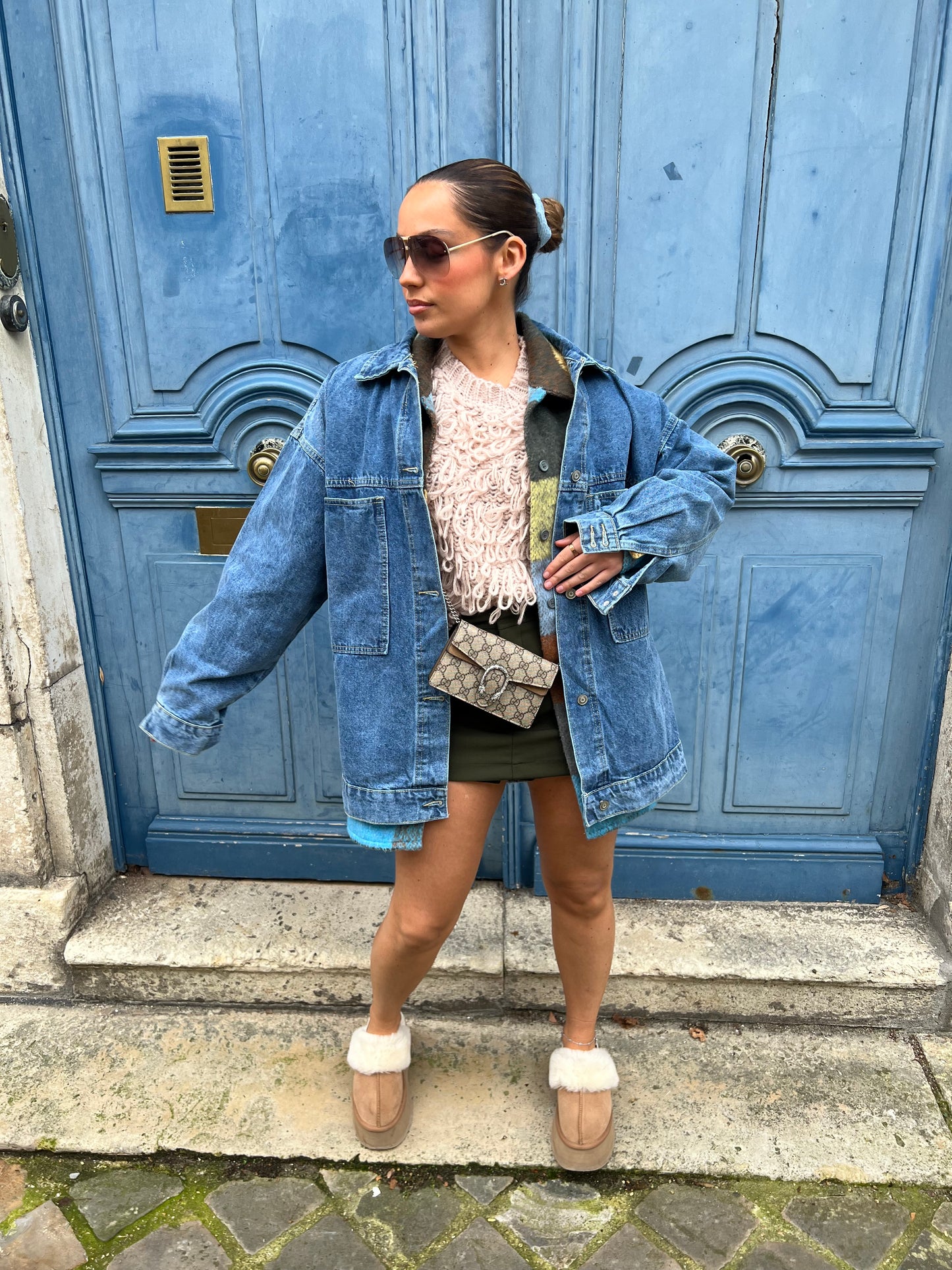 Veste en jean oversize