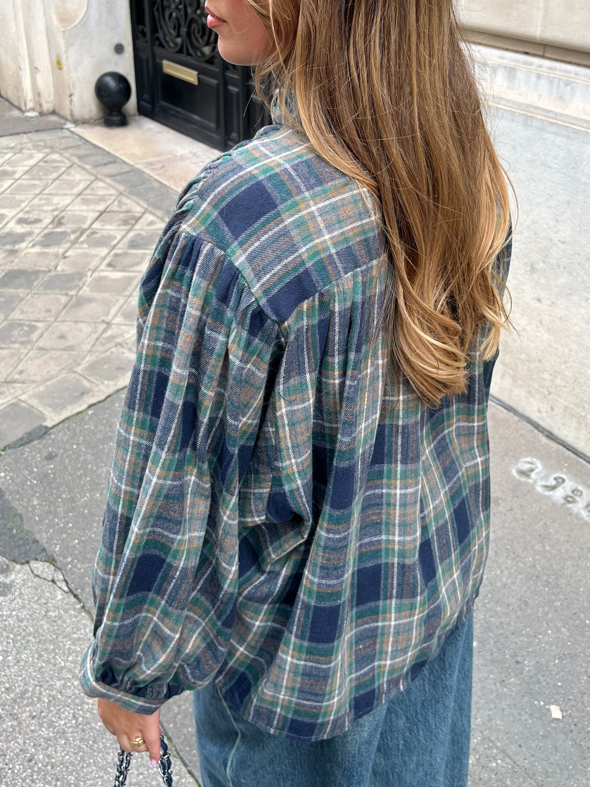 Chemise ample marine