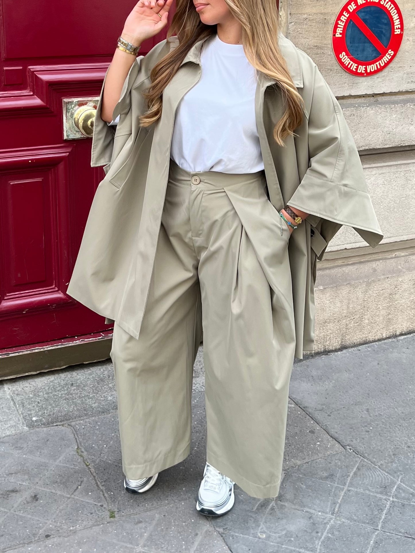 Pantalon ballon tilleul