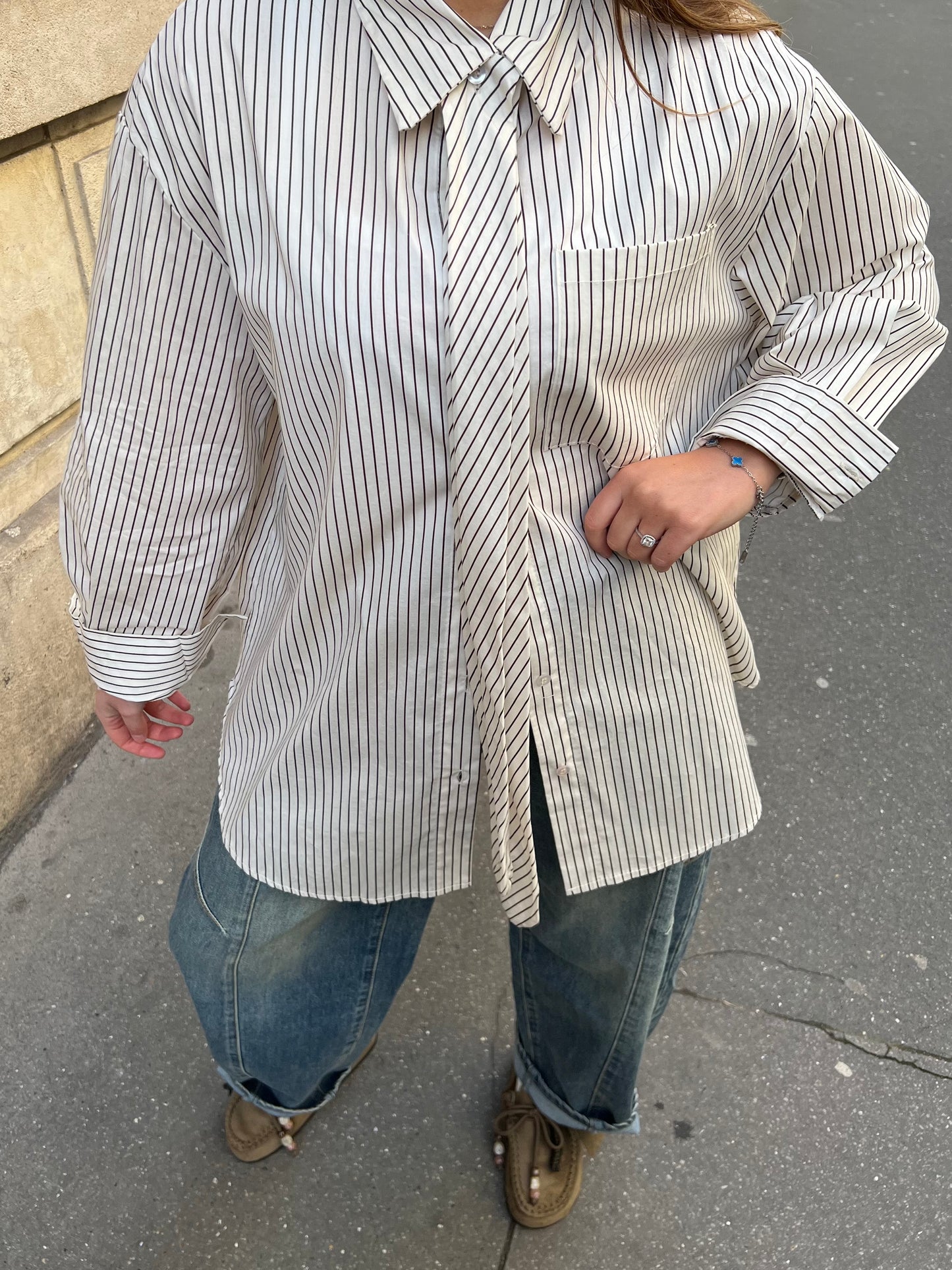 Chemise oversize cravates