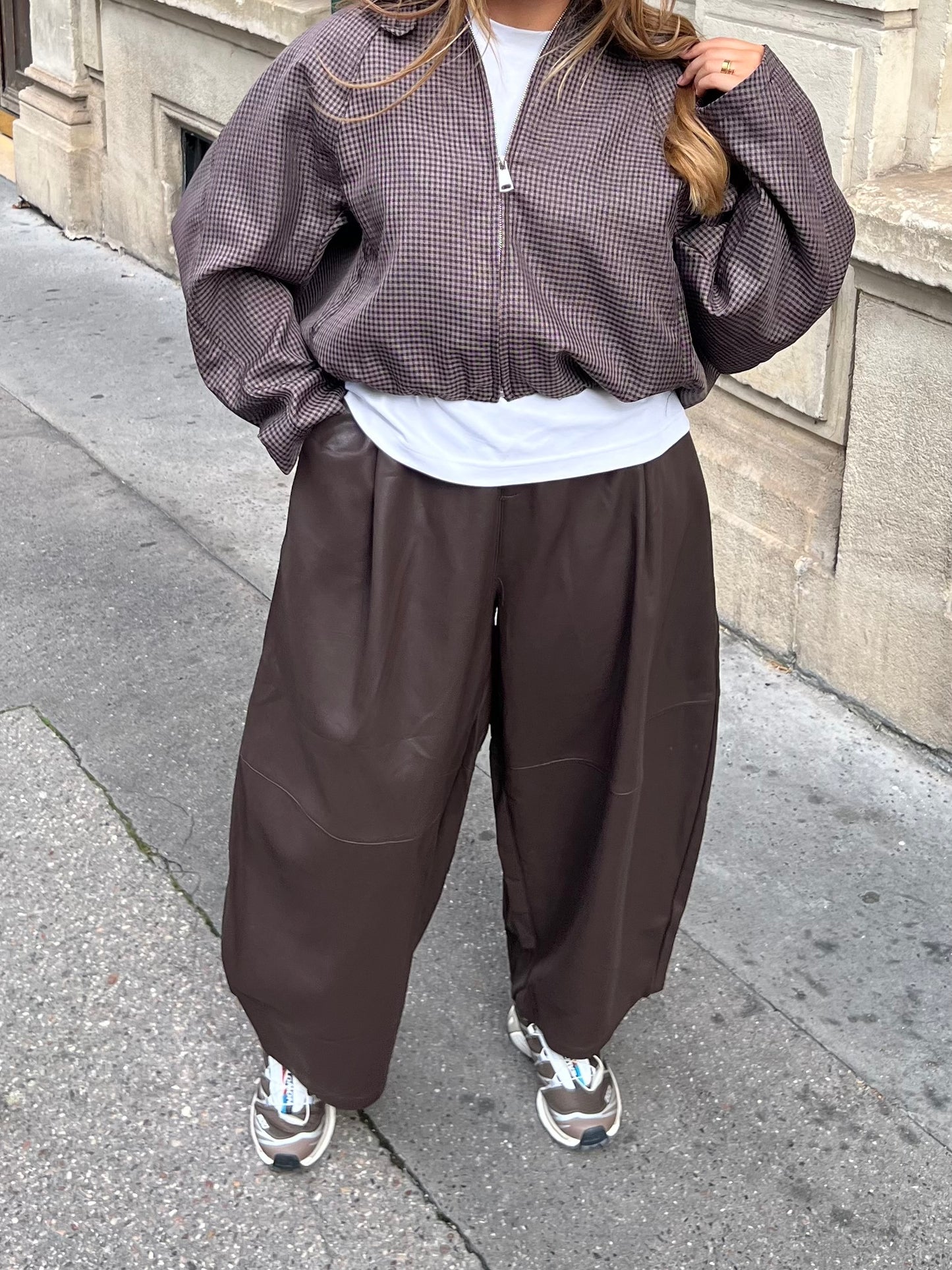 Veste à carreaux mia