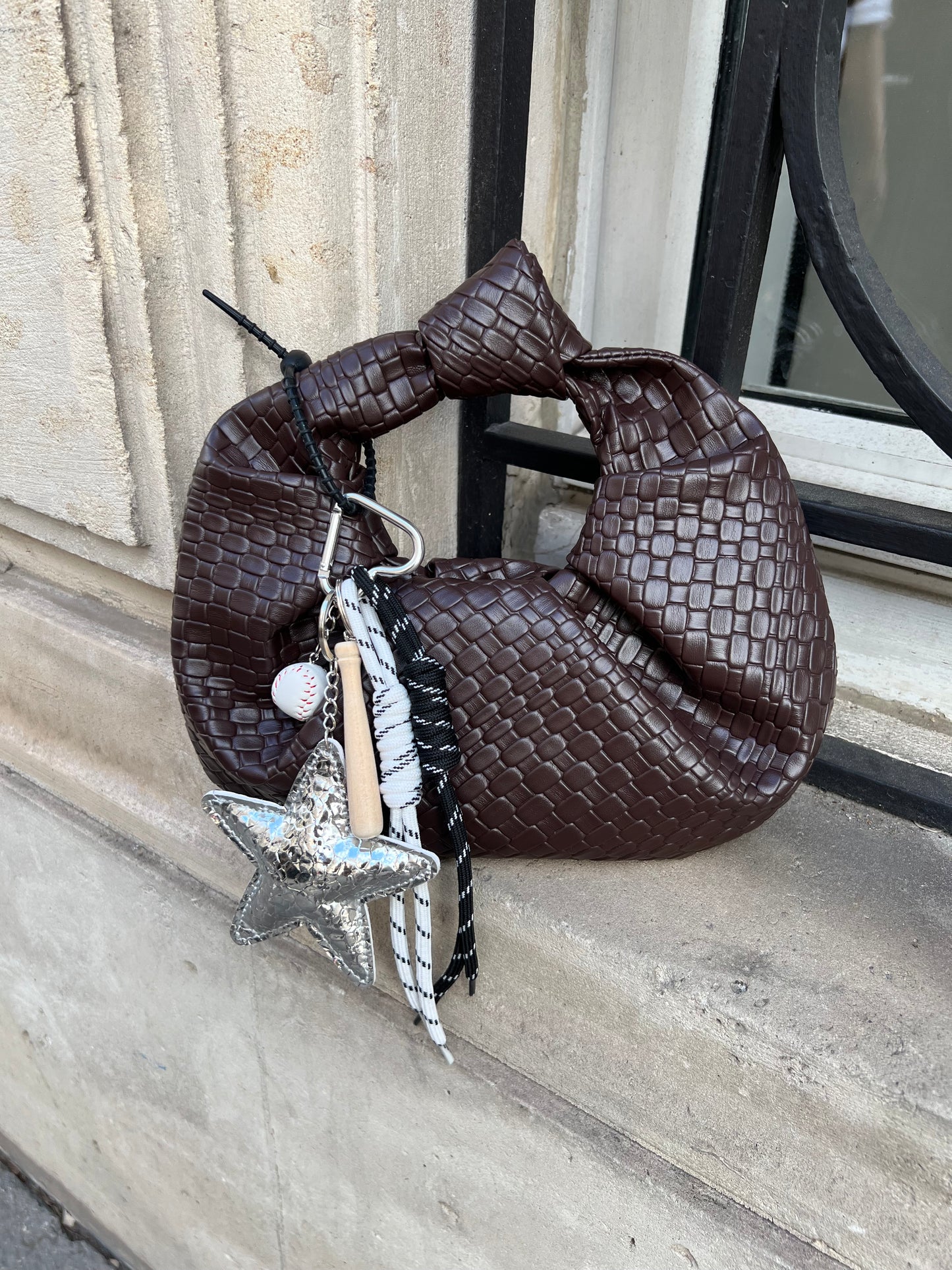 Bijou de sac étoile argenté