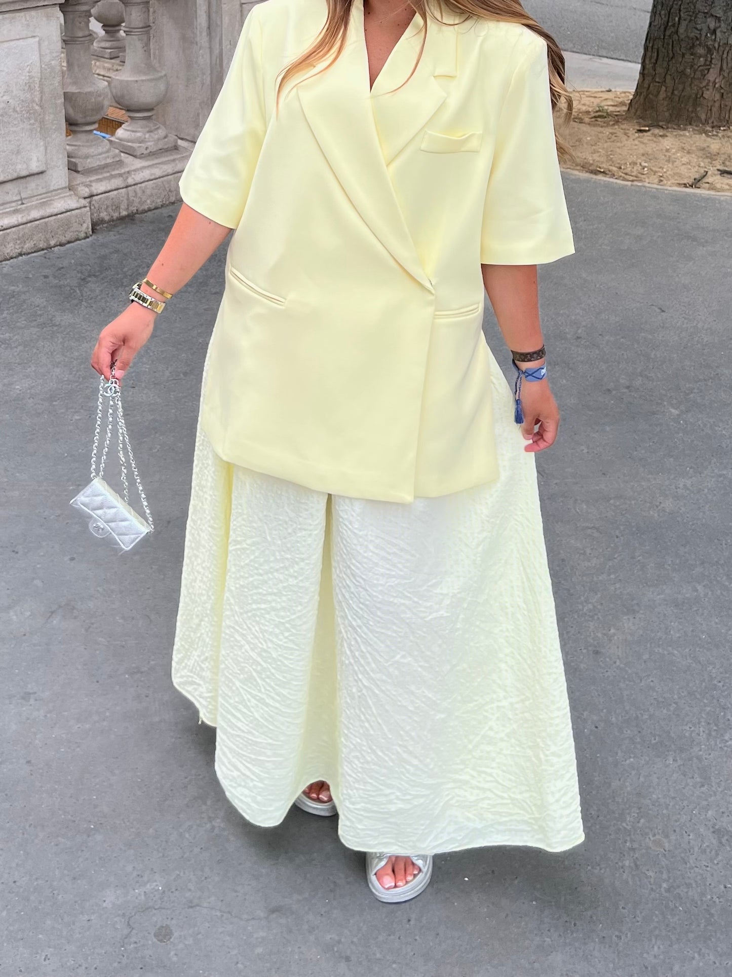 Jupe vichy jaune