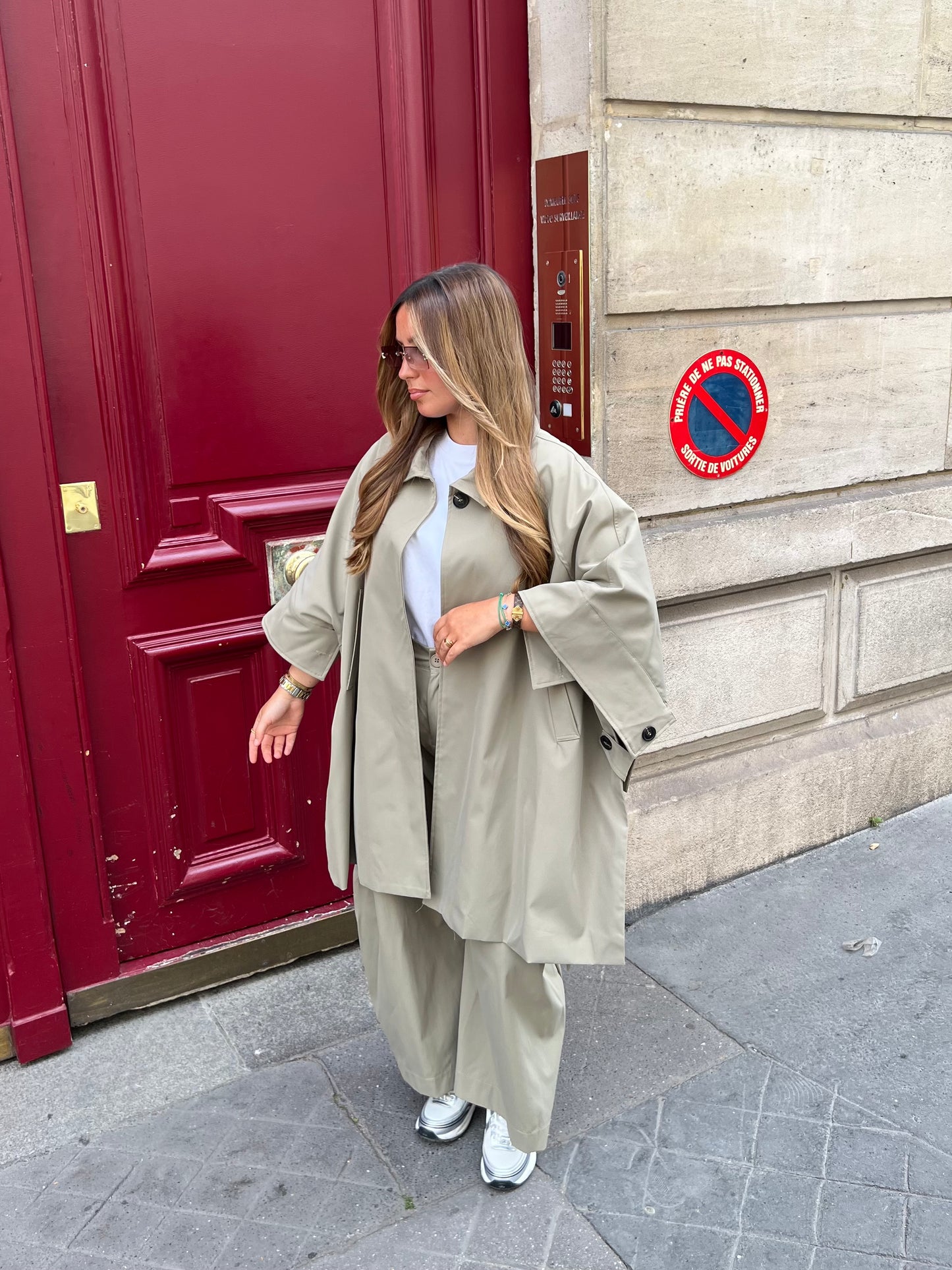 Cape oversize tilleul