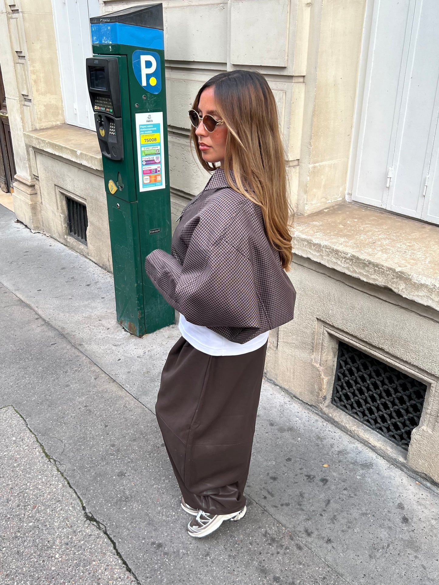 Veste à carreaux mia