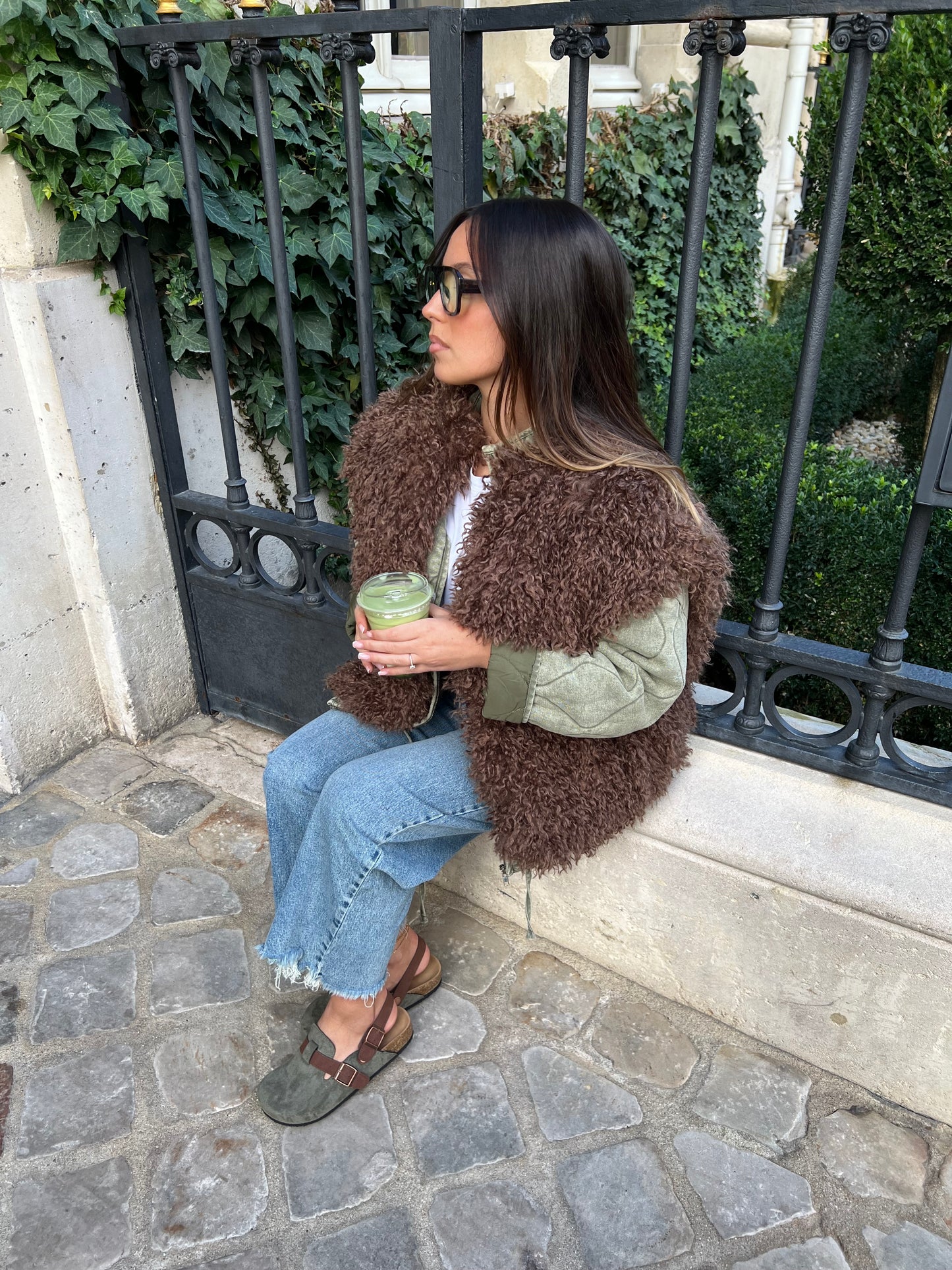 Fourrure sans manche