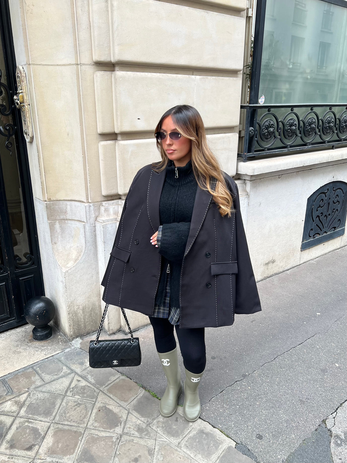 Gilet zip noir