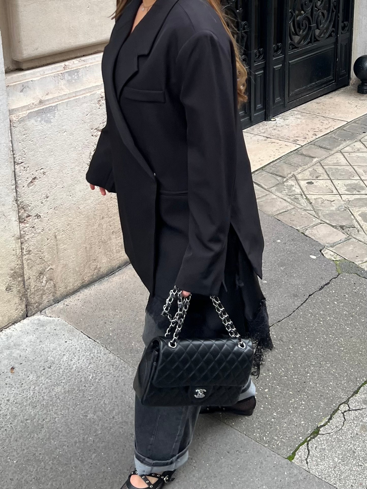 Blazer croisé noir