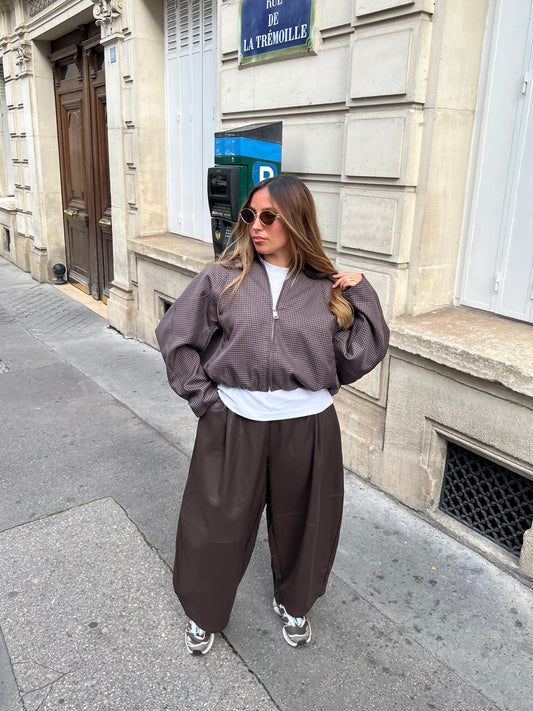 Veste à carreaux mia