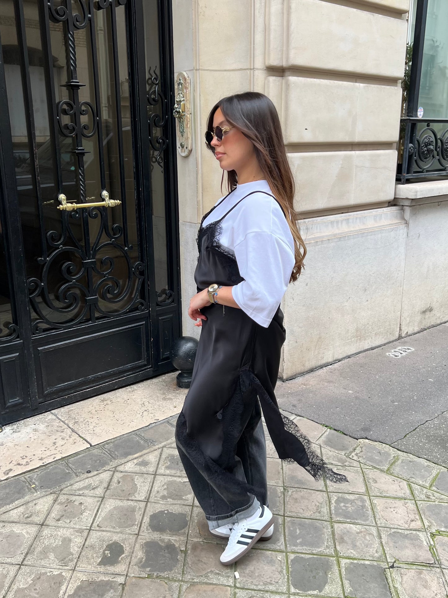 Robe dentelle noire