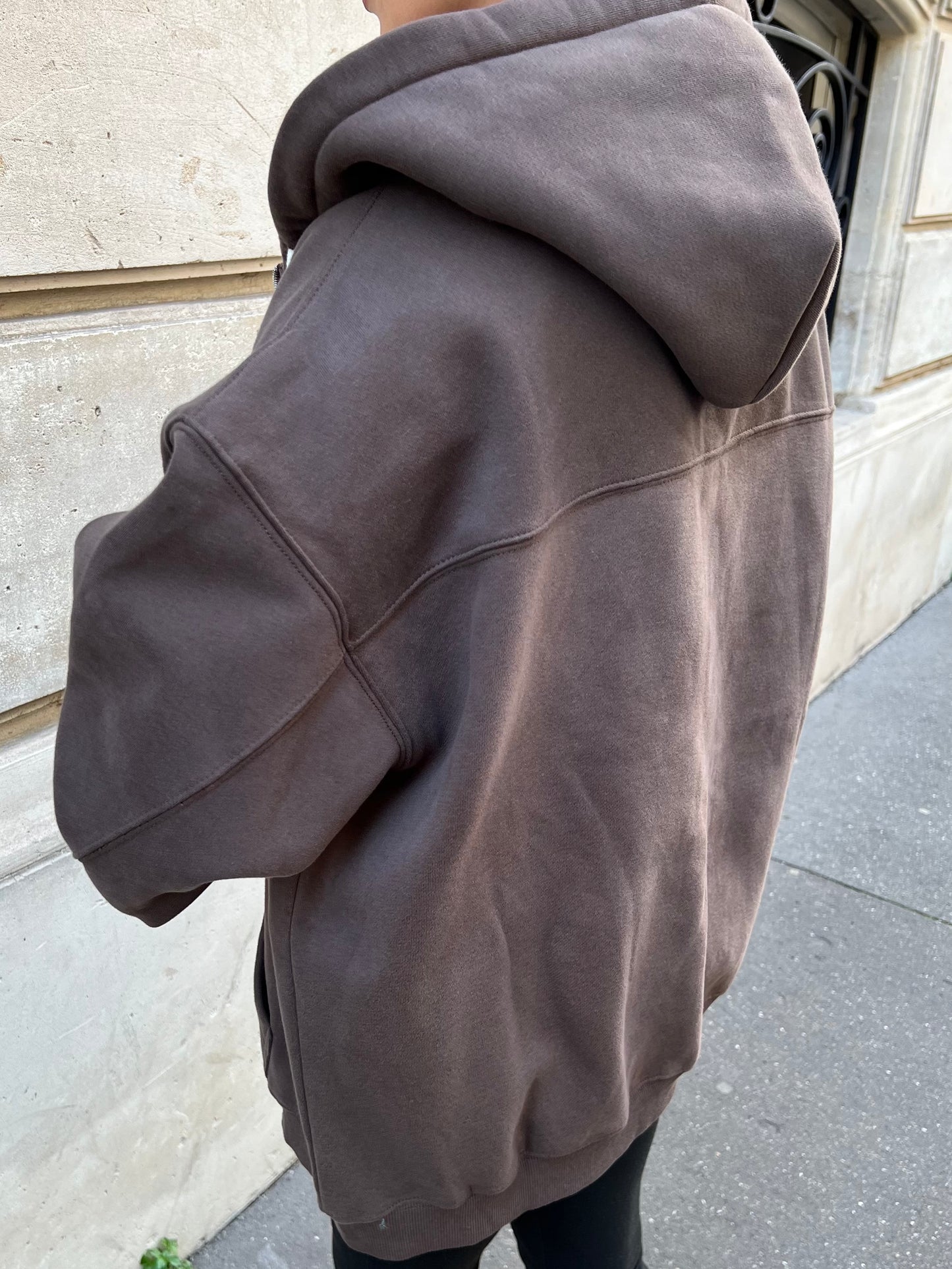 Sweat zippé oversize