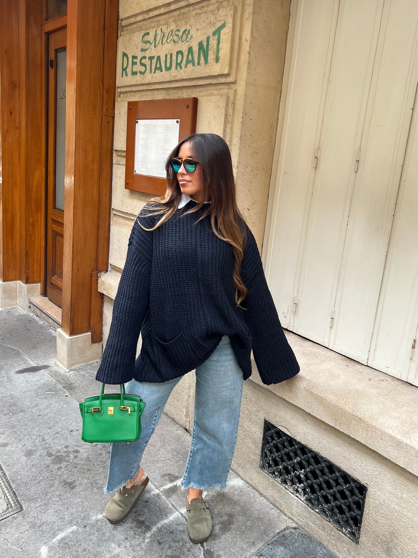 Pull large à poches