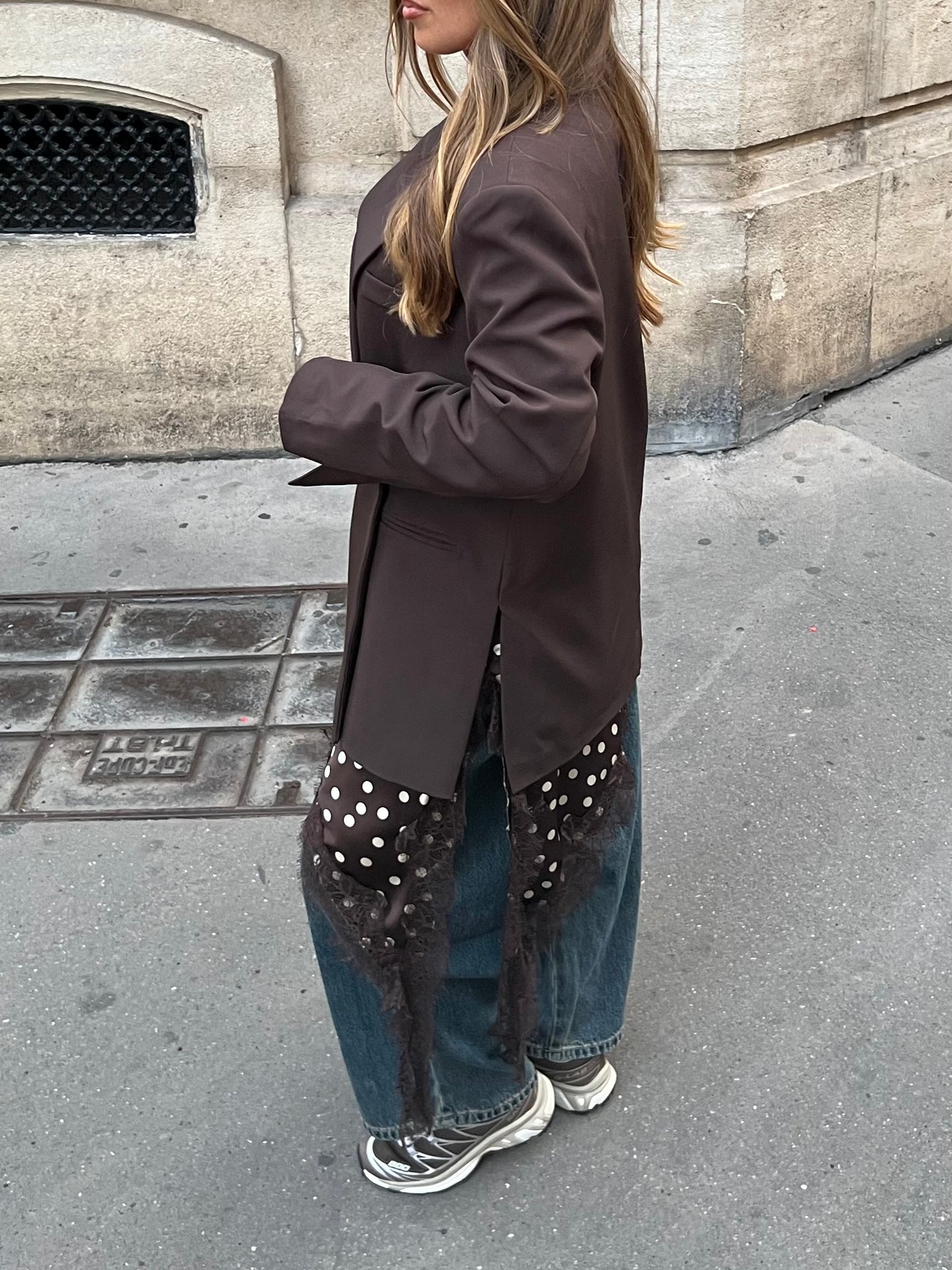 Blazer croisé chocolat